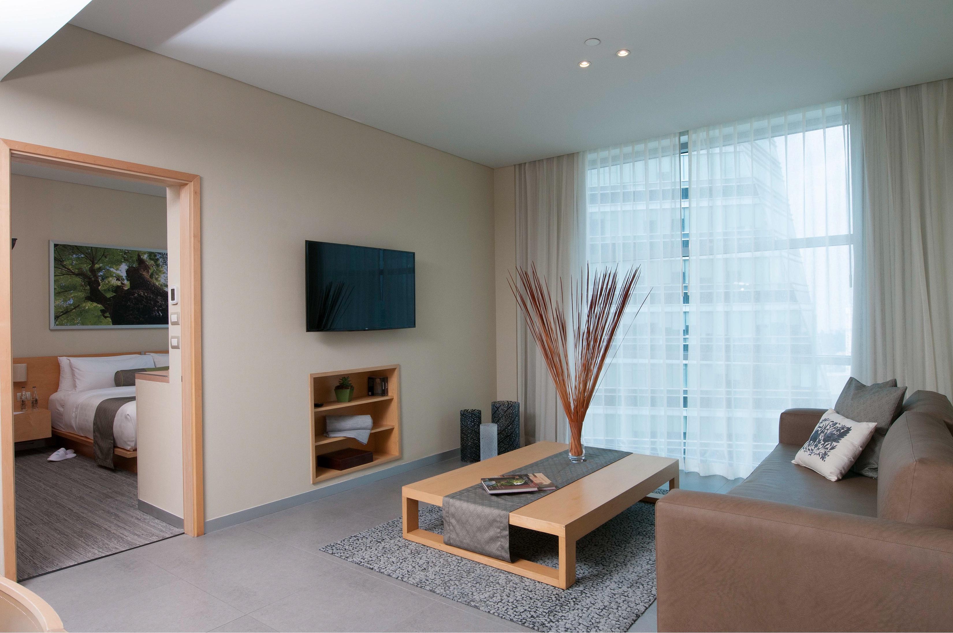 Stadia Suites Mexico City Santa Fe Luaran gambar A living room in a hotel suite